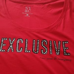 4/$15 3/$10 NY&CO bling t-shirt
